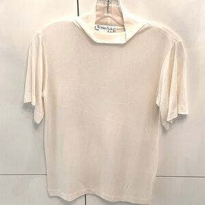 WinterSilks Cream Short Sleeve Tee